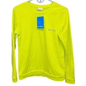 Columbia lightweight Lime green crew neck sweatshirt mens size medium